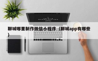 长春聊城哪里制作微信小程序（聊城app有哪些）