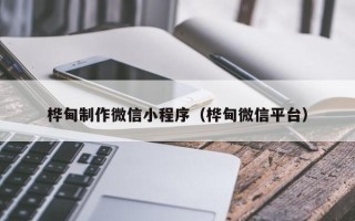 长春桦甸制作微信小程序（桦甸微信平台）